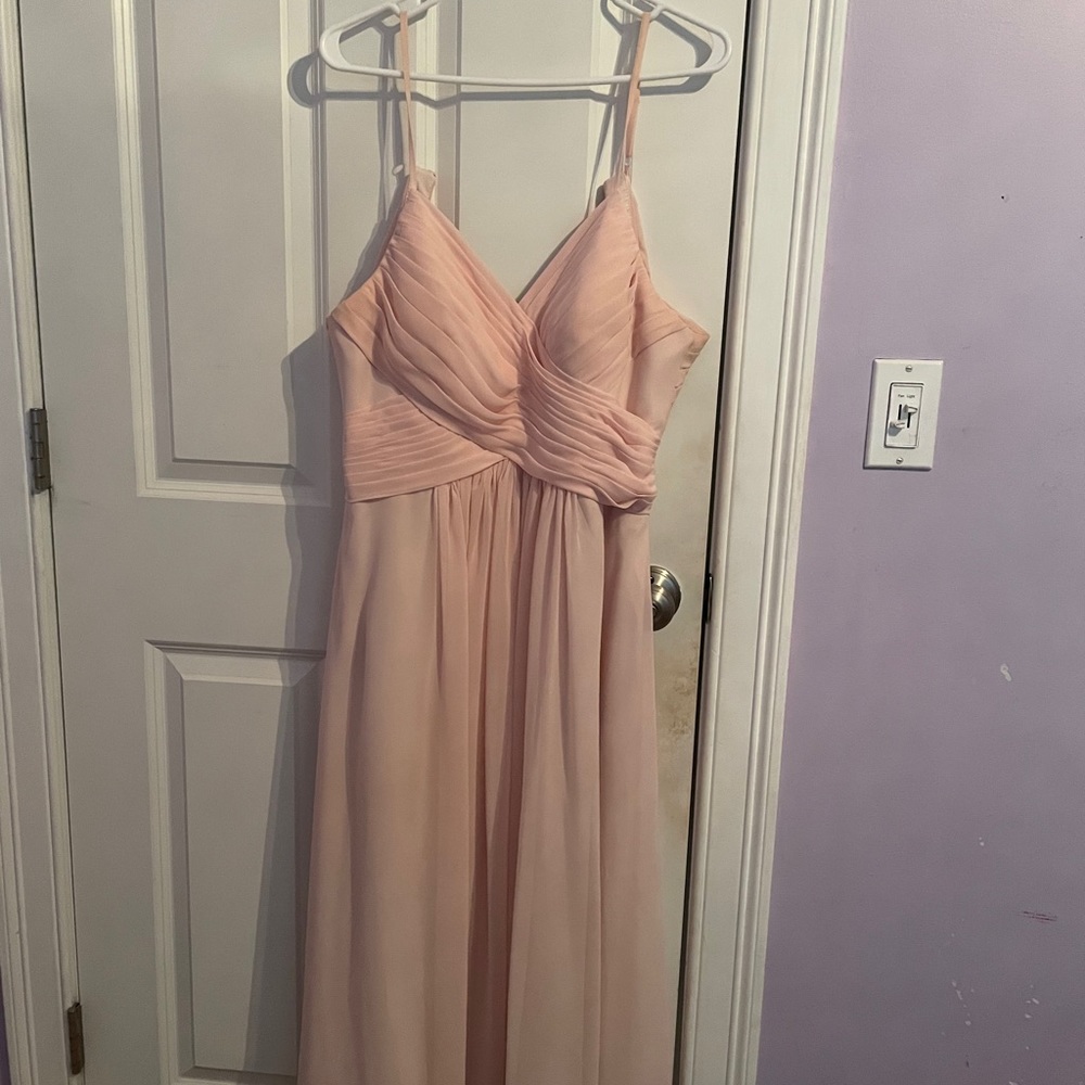 Floor length bridesmaid dress